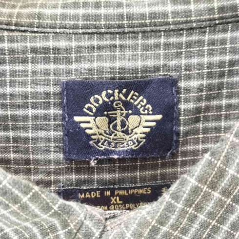 ドッカーズ DOCKERS 00S チェック柄 半袖シャツ メンズ JPN:XL
