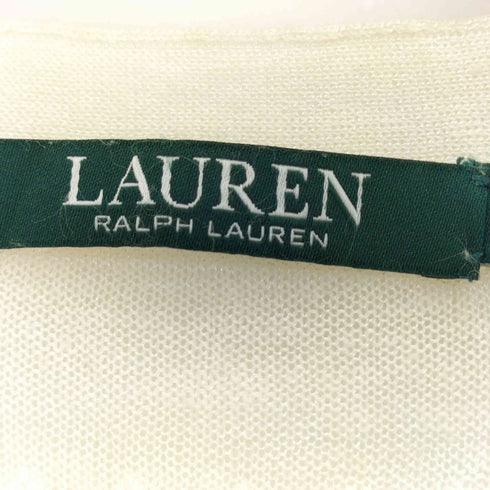 ローレンラルフローレン LAUREN RALPH LAUREN リネンレーヨン バックレースカーディガン レディース JPN:XS