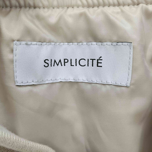 シンプリシテェ SIMPLICITE 23SS コンパクト MA-1 ブルゾン ジャケット レディース