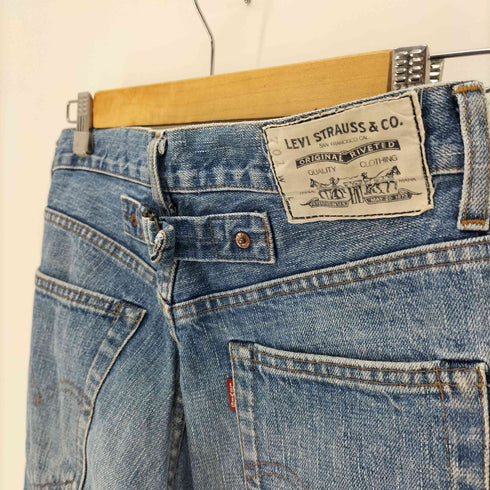 リーバイス Levis 701 シンチバッグ ボタン裏 J22 刻印 赤耳 BIG E ボタンフライ デニム パンツ レディース