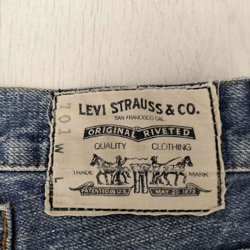 リーバイス Levis 701 シンチバッグ ボタン裏 J22 刻印 赤耳 BIG E ボタンフライ デニム パンツ レディース