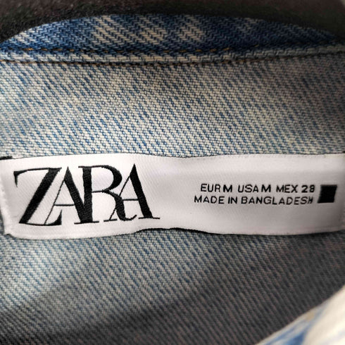 ザラ ZARA DENIM OVERSHIRT メンズ JPN:M