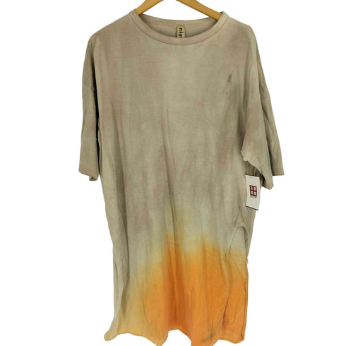 ナゴンスタンス nagonstans Paint Round Slit Long T-SHIRTS ペイント ラウンド スリット Tシャツ メンズ US:38