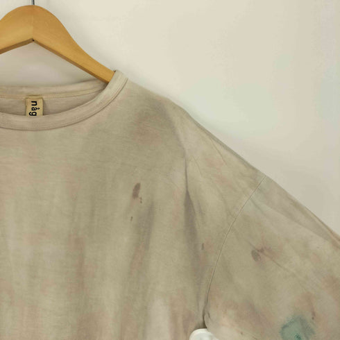 ナゴンスタンス nagonstans Paint Round Slit Long T-SHIRTS ペイント ラウンド スリット Tシャツ メンズ US:38