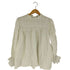 ザラ ZARA コントラスト ラッフル ブラウス レディース import:M