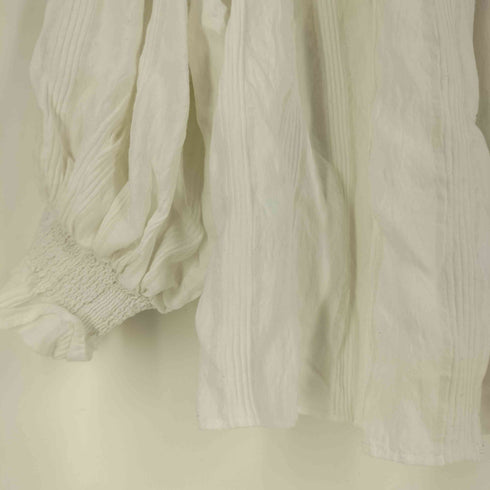 ザラ ZARA コントラスト ラッフル ブラウス レディース import:M