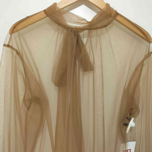 ローズバッド ROSE BUD 19SS シアー ボウタイ ブラウス レディース FREE