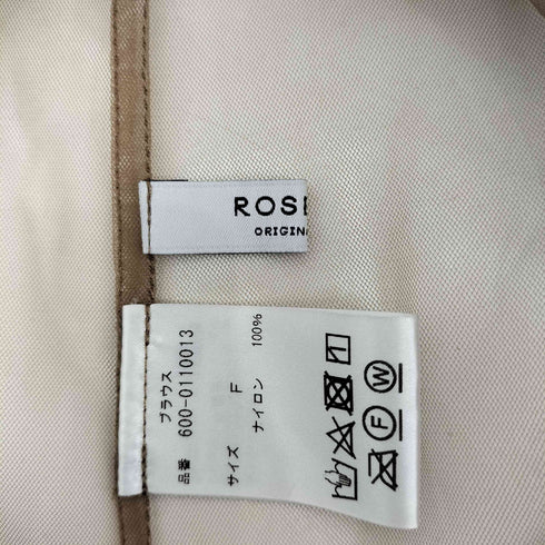ローズバッド ROSE BUD 19SS シアー ボウタイ ブラウス レディース FREE