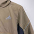 アディダス adidas ロゴプリント フーデットポリジャケット メンズ import:L