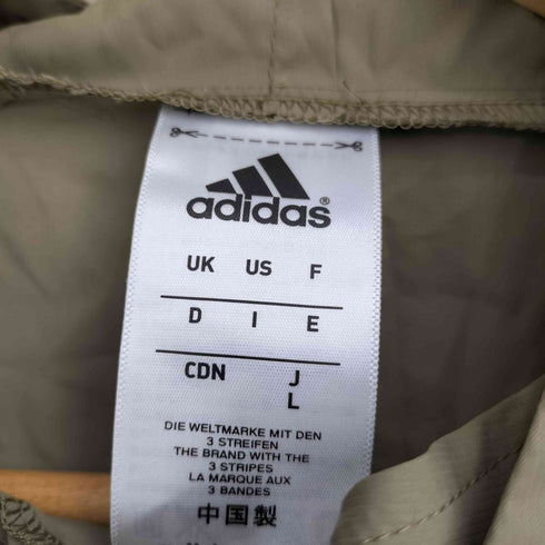 アディダス adidas ロゴプリント フーデットポリジャケット メンズ import:L