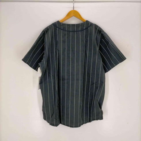 ステューシー Stussy 15AW Stripe Poplin Baseball shirt メンズ import:L