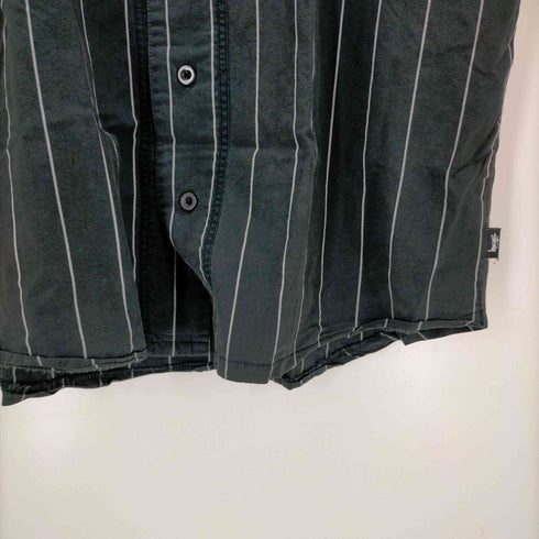 ステューシー Stussy 15AW Stripe Poplin Baseball shirt メンズ import:L
