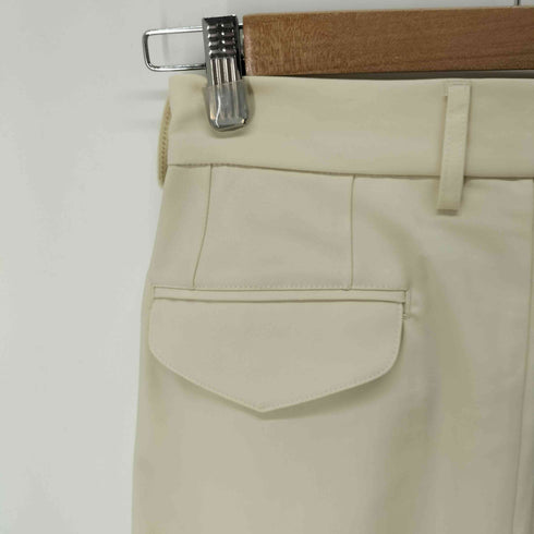 ソエルテ soerte 2tuck white wide slacks メンズ JPN:1