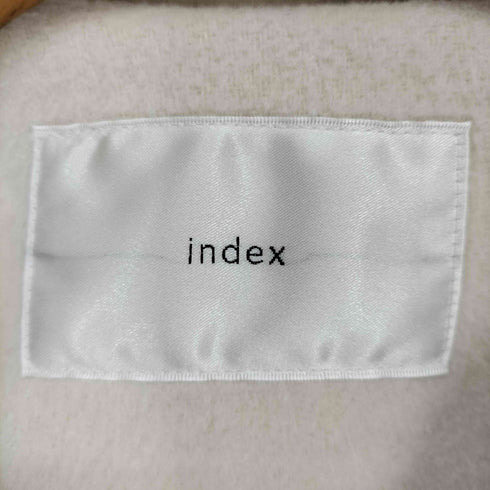インデックス INDEX カシミヤ混ノーカラーショートコート レディース JPN:M