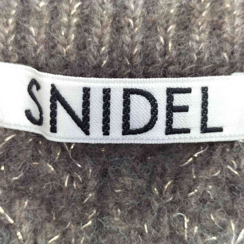 スナイデル snidel ラメケーブルニットプルオーバー レディース ONE SIZE