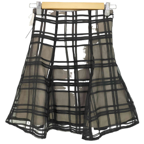 マーキュリーデュオ MERCURYDUO シアーチェックバックレースアップミニスカパン レディース JPN:M