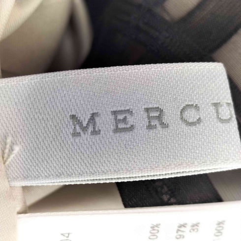 マーキュリーデュオ MERCURYDUO シアーチェックバックレースアップミニスカパン レディース JPN:M