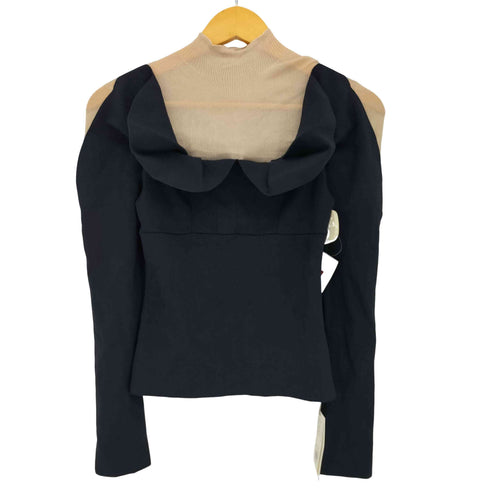 スナイデル snidel 22aw デコルテシースルードッキングニットプルオーバー レディース ONE SIZE