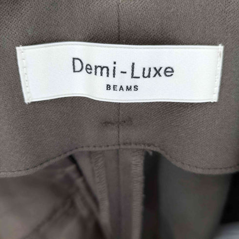 デミルクスビームス Demi-Luxe BEAMS 20AW ウールサテンタックパンツ レディース JPN:36