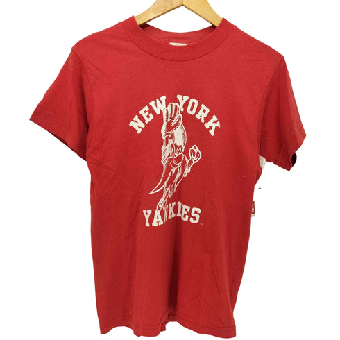 ジェニュインマーチャンダイズ GENUINE MERCHANDISE 90S USA製 シングルステッチ ベースボール クルーネック Tシャツ メンズ import:L