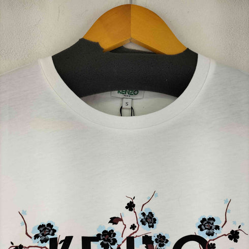 ケンゾー KENZO KNITTED T SHIRT ロゴプリントクルーネックTシャツ レディース JPN:S