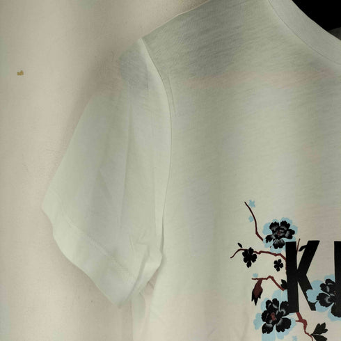 ケンゾー KENZO KNITTED T SHIRT ロゴプリントクルーネックTシャツ レディース JPN:S