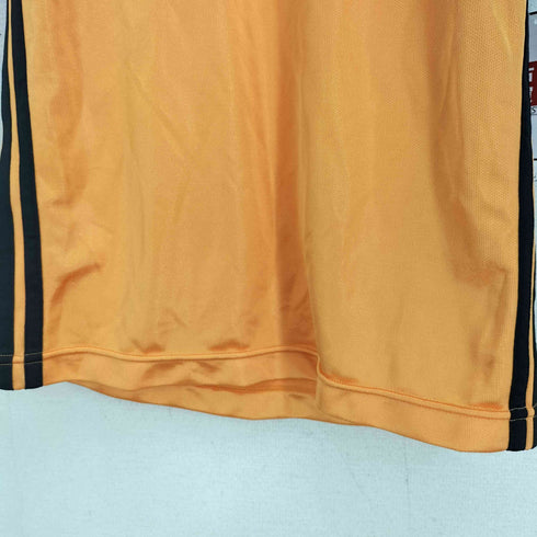 アディダス adidas 90S デサント社製 トレフォイルロゴ スリーストライプライン ラグラン 半袖 Tシャツ Vintage メンズ JPN:L
