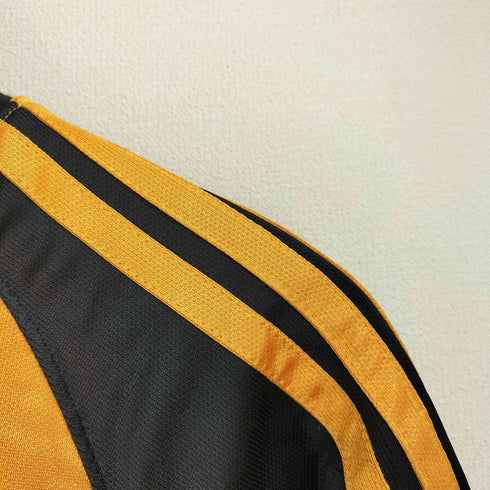 アディダス adidas 90S デサント社製 トレフォイルロゴ スリーストライプライン ラグラン 半袖 Tシャツ Vintage メンズ JPN:L