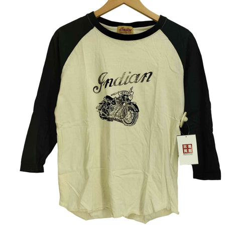 インディアンモーターサイクル INDIAN MOTORCYCLE プリントラグラン tシャツ メンズ import:M
