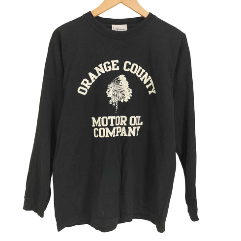 アコースティック acoustic インディアンプリント 長袖 Tシャツ ロンT メンズ JPN:M