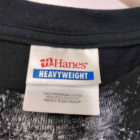 ヘインズ Hanes HEAVUYWEIGT バンドプリント クルーネック S/S Tシャツ メンズ