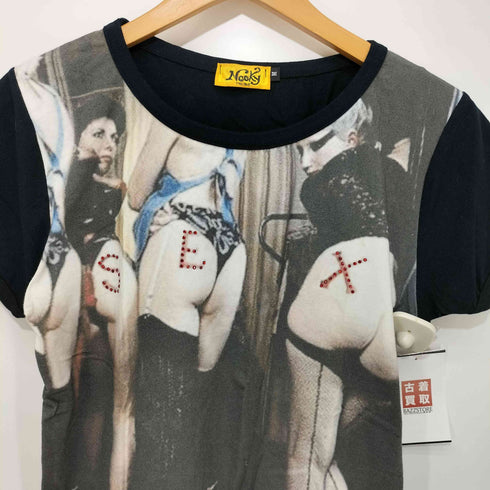 NOOKY TRIBE プリント ビーズデザイン S/S クルーネックT シャツ メンズ import:M