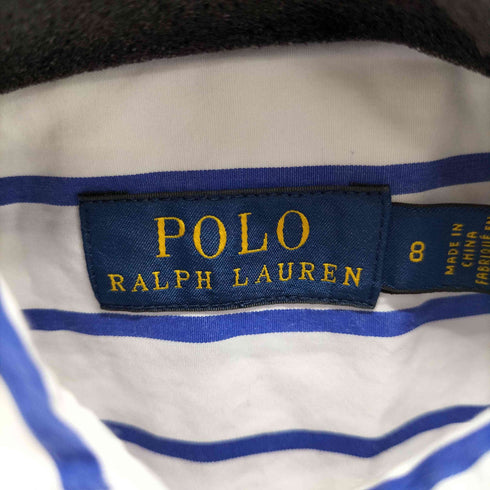 ポロラルフローレン POLO RALPH LAUREN ストライプフレアシャツワンピース レディース 8