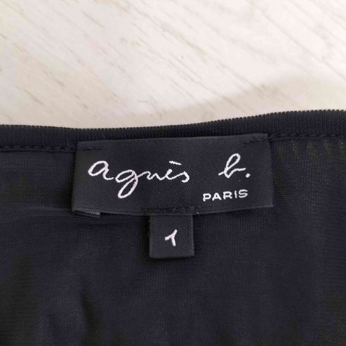 アニエスベー agnes b. プリーツカラー ワンピース レディース イ
