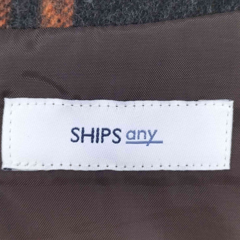 シップスエニィ SHIPS any チェックIラインスカート レディース 38