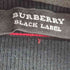 バーバリーブラックレーベル BURBERRY BLACK LABEL ロゴ刺繍 ヘンリーネックリブカットソー メンズ JPN:2