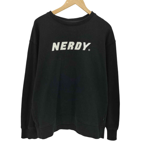 ノルディー nerdy ロゴプリント クルーネック スウェット メンズ import:S