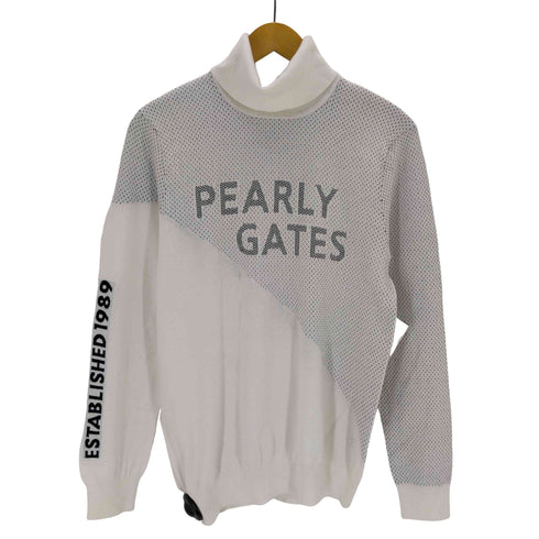 パーリーゲイツ PEARLY GATES カシミヤタッチコットンタートルネックニットプルオーバー メンズ 5