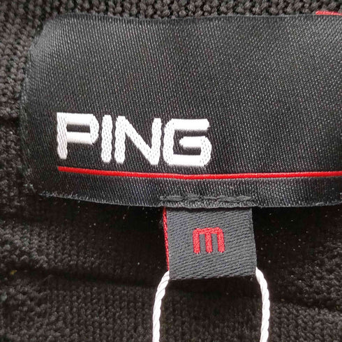 ピン ping 半袖ニット 千鳥ジャガード レディース JPN:M