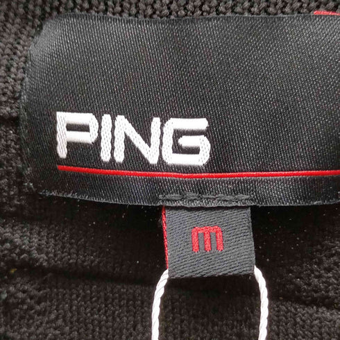 ピン ping 半袖ニット 千鳥ジャガード レディース JPN:M