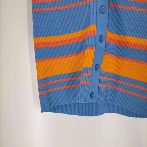 ザラ ZARA マルチボーダーニットベスト レディース import:S