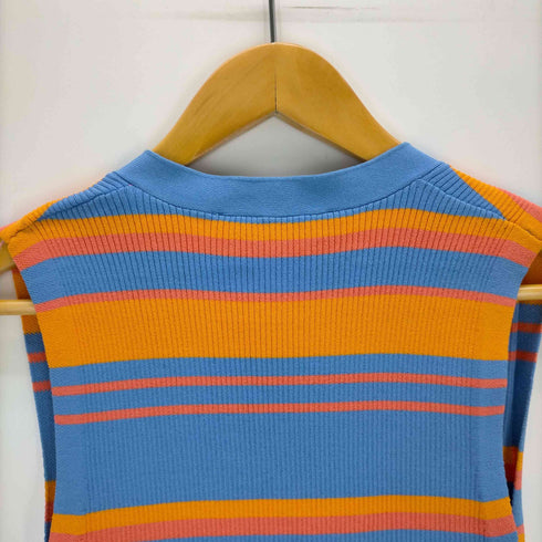 ザラ ZARA マルチボーダーニットベスト レディース import:S