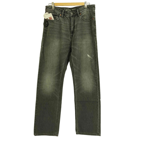 カルバンクラインジーンズ Calvin Klein Jeans high straight ダメージ加工デニムパンツ メンズ W32 L32