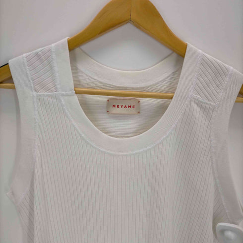 メヤメ MEYAME OBLONG NECK SLEEVELESS レディース FREE
