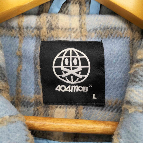 404mob ビッグワッペン ジップアップシャツジャケット メンズ L