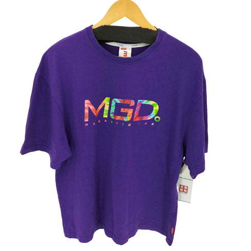 マハグリッド mahagrid フロントカラフルロゴ クルーネック半袖Tシャツ メンズ L