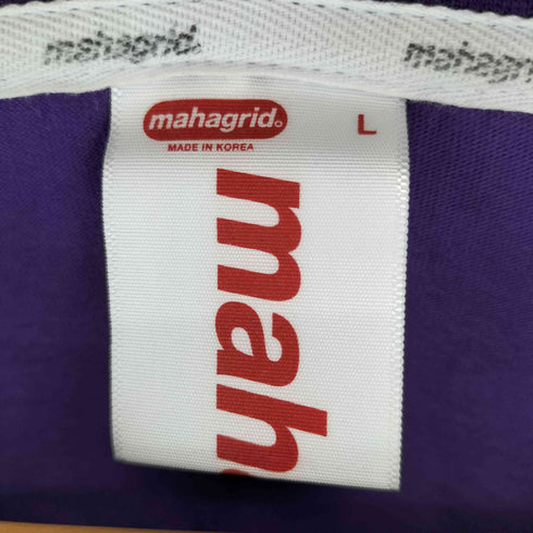 マハグリッド mahagrid フロントカラフルロゴ クルーネック半袖Tシャツ メンズ L