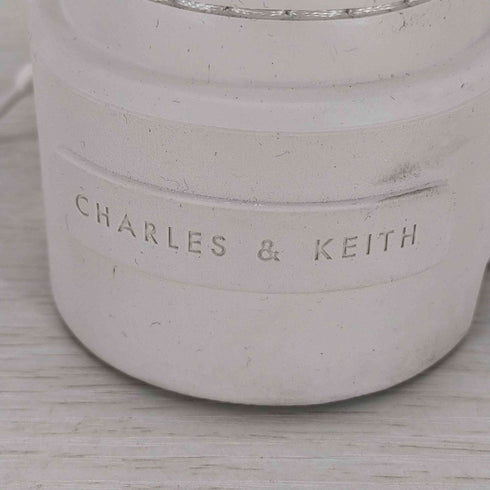 チャールズアンドキース CHARLES&KEITH キャンバスレースアップハイカットスニーカー レディース JPN:24.5