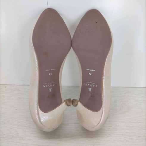 ランバンコレクション LANVIN COLLECTION オープントゥ パンプス レディース JPN:24