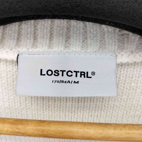 LOSTCTRL グランジ ダメージ加工カーディガン メンズ M